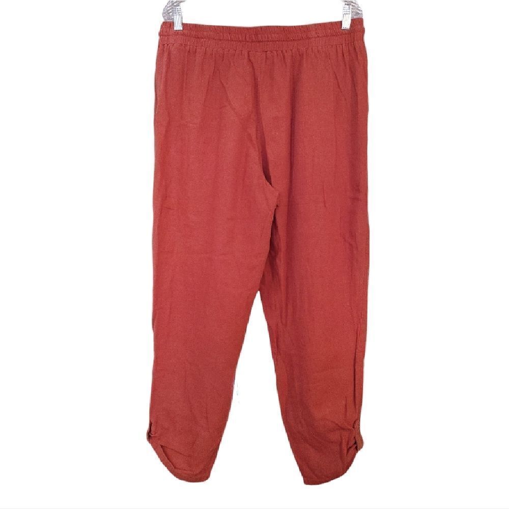 SoundStyle Country Rust Linen Blend Elastic Waist… - image 8